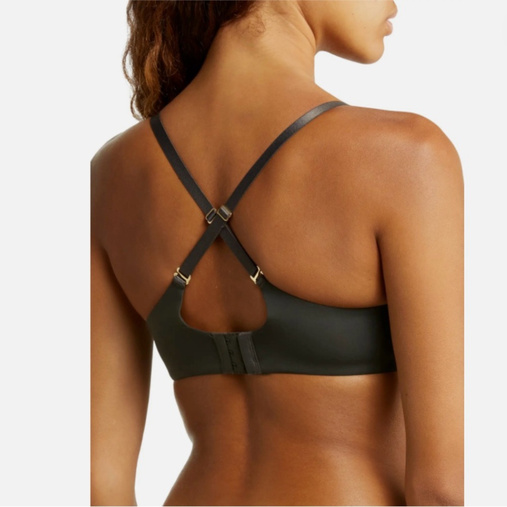 NATORI Support Smooth Scroll Lace Convertable Underwire Grey/Plum Bra SZ 32DDD - Picture 2 of 16